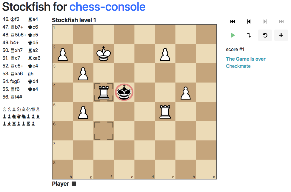 Example chess-console